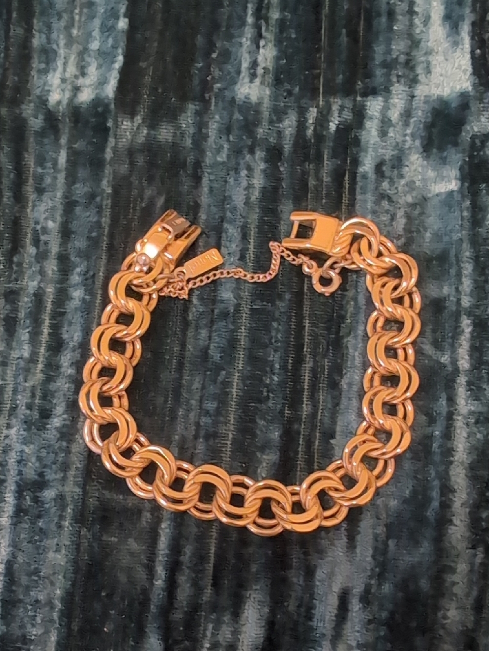Monet Polished Gold Link Necklace